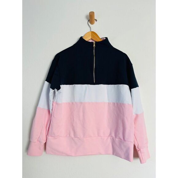 Addison Bay Women's Medium Varsity 1/4 Zip Pullover - Picture 12 of 12